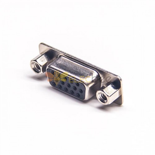 VGA Feminino D-SUB 15 Pin Right Angle Though Hole Connector