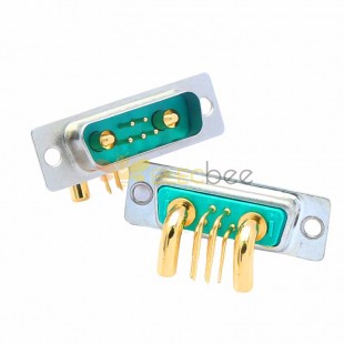 7W2 DB High Current Male Right Angled D-SUB Through Hole Machine pin 
