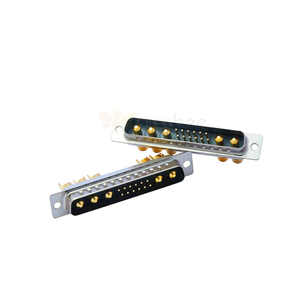 D-SUB 17W5 Male Straight Solder Type Gold Plated Machine pin 10A 20A 30A 40A 