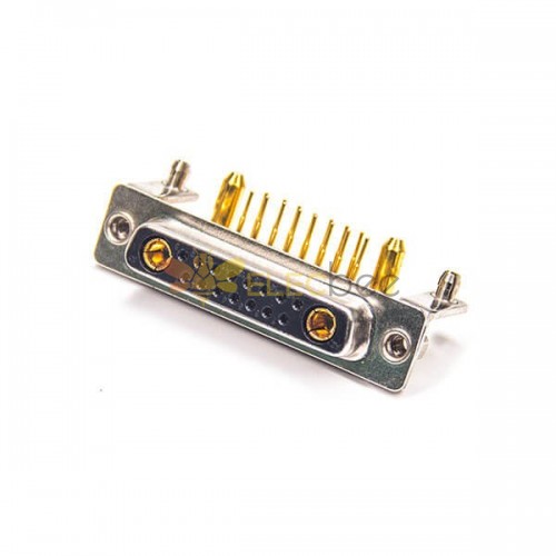D-sub 17W2 Female Right Angle For PCB Mount Connector