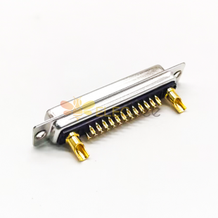 D-sub 27W2 Female Connector Straight Solder Cup 2 Rows solid pin 10A 20A 30A 40A