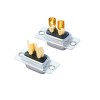 D-SUB 2V2 High Current Female Straight Solder Type 10A Gold Plated Solid Pin Single Hole