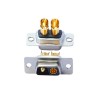 D-SUB 2V2 High Current Female Straight Solder Type 10A Gold Plated Solid Pin Single Hole