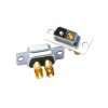 D-SUB 2V2 High Current Female Straight Solder Type 20A Gold Plated Solid Pin Single Hole
