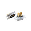 D-SUB 2V2 High Current Male Straight Solder Type 10A Gold Plated Solid Pin Single Hole