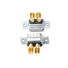 D-SUB 2V2 High Current Male Straight Solder Type 10A Gold Plated Solid Pin Single Hole