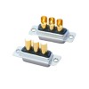 D-SUB 3V3 High Current Female Straight Solder Type 10A Gold Plated Solid Pin Single Hole
