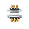D-SUB 3V3 High Current Female Straight Solder Type 20A Gold Plated Solid Pin Single Hole