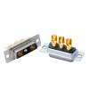D-SUB 3V3 High Current Female Straight Solder Type 30A Gold Plated Solid Pin Single Hole