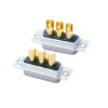 D-SUB 3V3 High Current Male Straight Solder Type 10A Gold Plated Solid Pin Single Hole