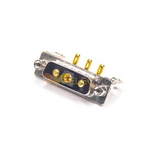 d sub 3v3 Male Combo Right Angle Machined Contacts Connector 10A