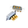 D-SUB 3W3 High Current Female Straight Solder Type 40A Gold Plated Solid Pin Single Hole