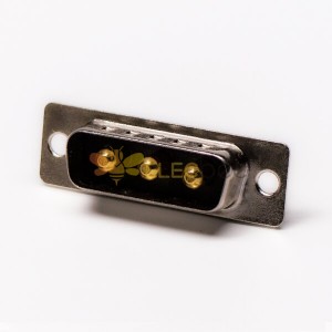 D-SUB 3W3 Male Connector Straight Through Hole for PCB Mount