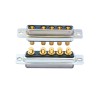 D-SUB 5W5 High Current Female Straight Through Hole 10A 20A 30A 40A Gold Plated Solid Pin Single Hole