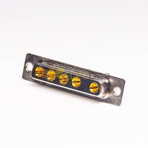 D sub 5W5 Machined Pin Straight Female Nickel Plating Solder Type