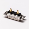 D SUB 7w2 Power Connector Male Straight Solder Type for Cable with Staking