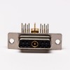 D SUB Coaxial Connector 11W1 Right Angled Solder Type Receptacle For PCB Mount