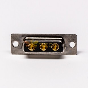 大電流連接器 D-SUB 3W3直式光孔鉚合焊接車針母座接線 20pcs