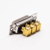 D SUB Power Connector 3w3 Male Right Angled Through Hole for PCB Mount