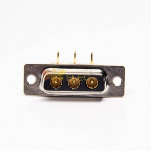 Connecteur d\'alimentation D SUB 3w3 mâle à angle droit trou traversant pour montage sur circuit imprimé 20pcs