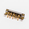 D SUB Staking Female Power 9W4 R/A Solder Type For PCB Mount