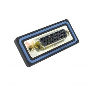 D SUB 26Pin Connector Straight Female Through Hole Serial Port 26Pin Waterproof Solid pin 