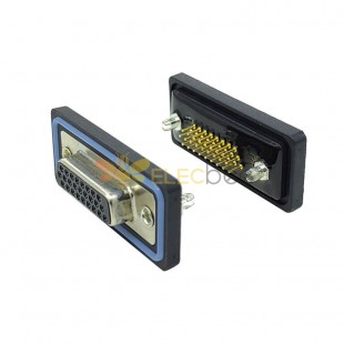 D SUB 26Pin Connector Straight Male Female Through Hole Serial Port 26Pin Waterproo 3 Row 
