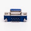 15 Pin HD D sub 90° Degree Blue 3.08 Staking Type Though Hole 20pcs