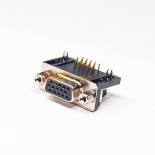 15 Pin hd d sub connecteur femelle POUR LE connecteur PCB angle droit
