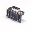 3pcs Hd d sub 15 pin D-SUB VGA 15 Pin Femminile Angolo Retto Anche se Connettore Foro
