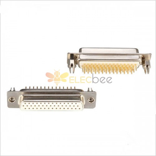44 Pin D Sub macho estándar pin mecanizado con arpones