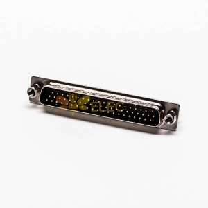 62 Pin D sub Conector macho tipo de toma recta a través del orificio para montaje en placa CI