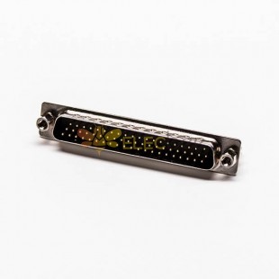 PCB Montaj için 62 Pin D alt Konnektör Erkek Düz Staking tipi Through Hole