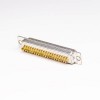 62 Pin High Density D sub Connector Female 180 Degree Solder Type White