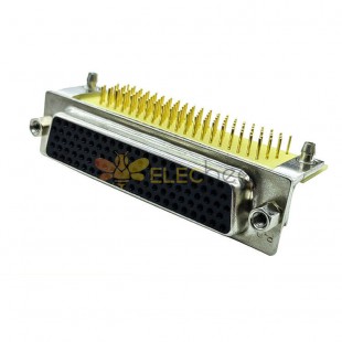 D SUB 104 Pin Konnektör Sağ Açılı Erkek Dişi Delikten 104 pin 5 Sıralı Bur