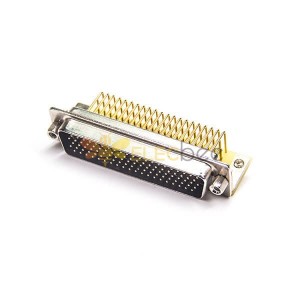 D sub 104 pin Erkek Dik Açı PCB Montaj İşlenmiş Kontaklar Konnektörü 5 Adet