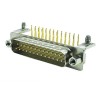 D SUB 25Pin Connector Right Angled Male Female Through Hole 25pin COM Serial Port 2 Rows Bur 