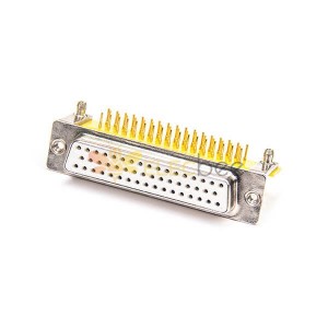 PCB Makineli Kontaklar için D alt 50 pimli Konnektör Dişi Soket Dik Açı