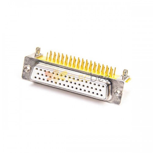 D sub 50 pin Connettore Angolo retto presa femminile per PCB computer machined Contatti