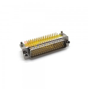 d sub 50 针公插头直角用于 PCB 安装机加工触点连接器 20pcs