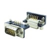 D SUB 9Pin Connector Right Angled Male Through Hole 9pin RS232 Serial Port 2 Rows Bur 