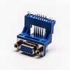 D-sub HD Pin 15 Female 90° Degree Elevated Staking Type for PCB Mount 20pcs