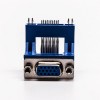 D-sub HD Pin 15 Female 90° Degree Elevated Staking Type for PCB Mount
