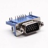 D-sub Male Connector Right Angled 15 Pin type de jalonnement
