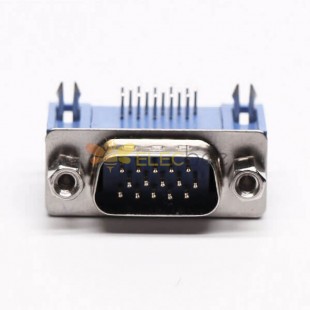 D-sub Male Connector Right Angled 15 Pin staking type 20pcs