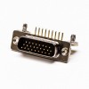 D sub Right Angle Plug 8.89 Staking type 26 Pin Machined Pin PCB Mount