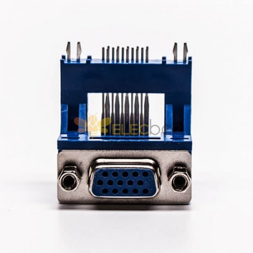 D sub Staking Blue Female Degree Elevated Though Hole for PCB Mount 20pcs