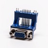 D sub Staking Blue Female Degree Elevated Though Hole for PCB Mount 20pcs
