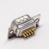 Machined D SUB 9 Pin Male Connectors Straight Solder Type for Cable 20pcs