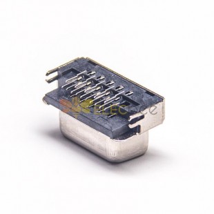Mini-VGA-Anschluss, 15-polig, rechtwinklig, Lochstecker, 30 Stück